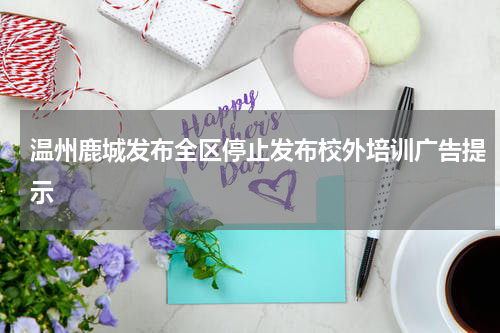 温州鹿城发布全区停止发布校外培训广告提示