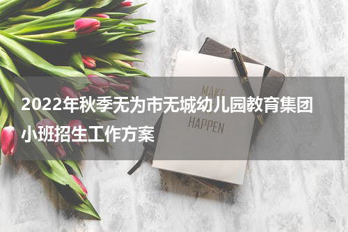 2022年秋季无为市无城幼儿园教育集团小班招生工作方案