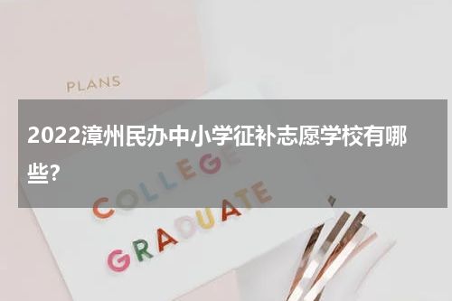 2022漳州民办中小学征补志愿学校有哪些？