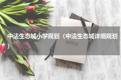 中法生态城小学规划（中法生态城详细规划）