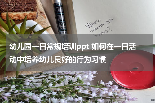 幼儿园一日常规培训ppt 如何在一日活动中培养幼儿良好的行为习惯